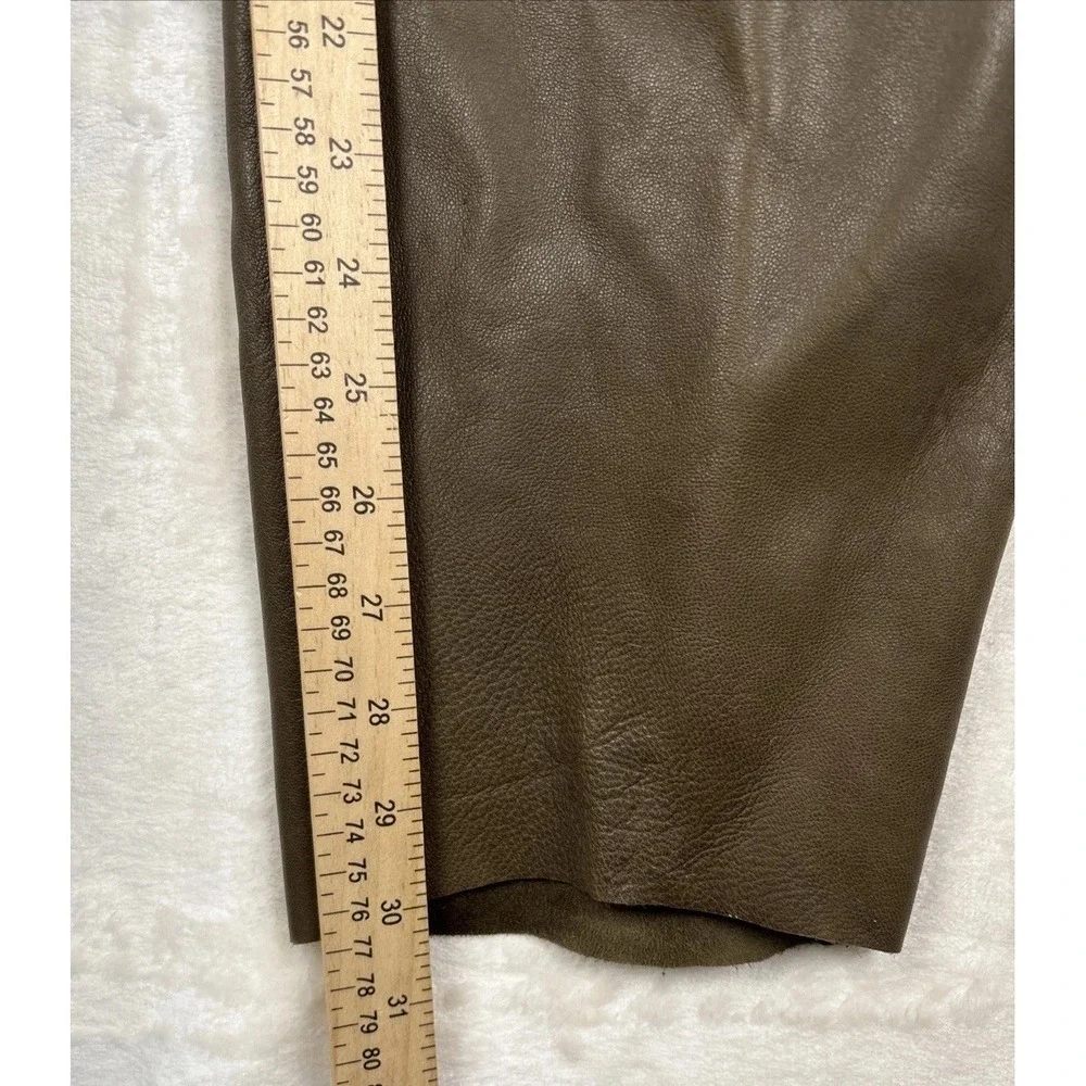 VTG Maglia Fine Leathers Womens 10 High Rise Pants USA Made 90s Tapered Leg Chic